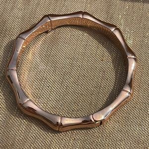 Rose gold rustic cuff